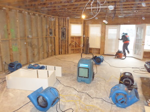 Water Damage Restoration in a Residential Property