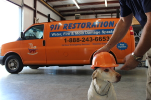 911 Restoration Doggy at the Westchester Headquarters